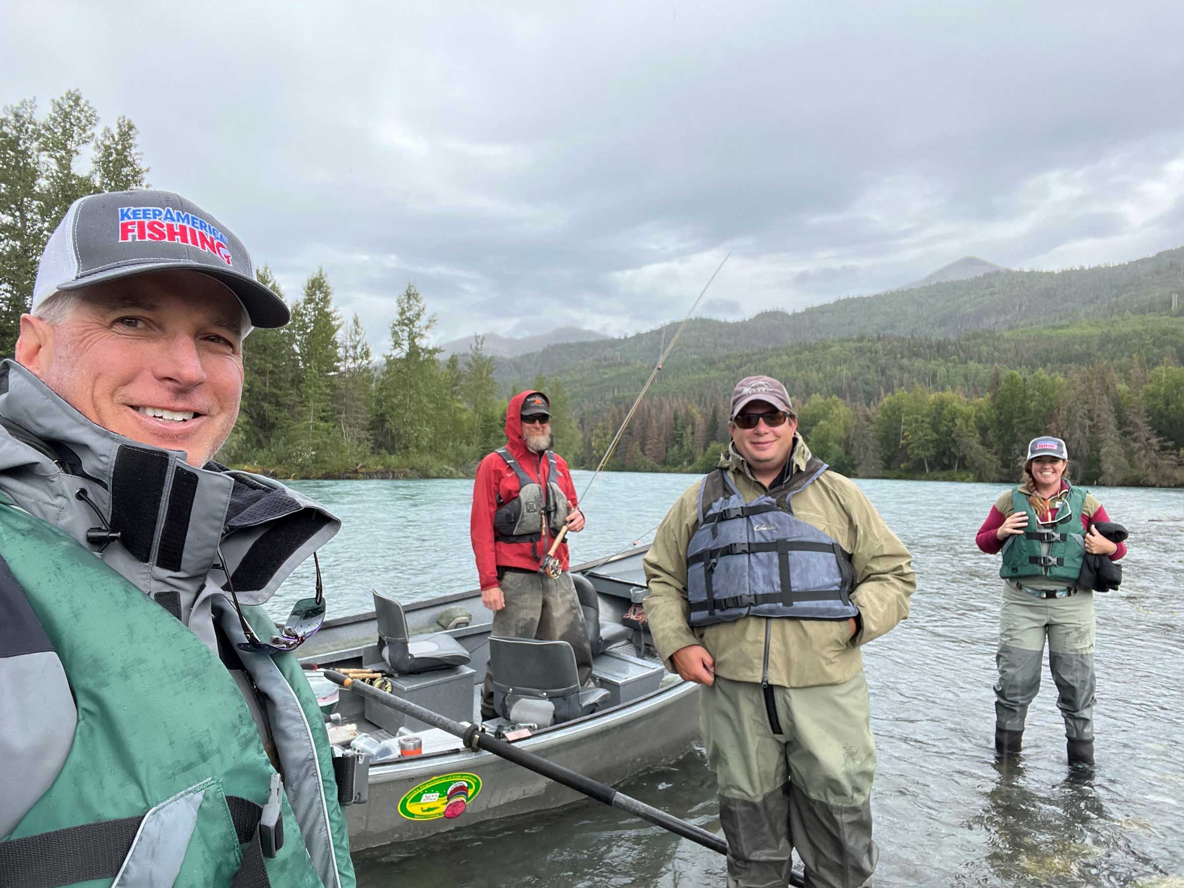 ASA Fishing Members at a Lake
